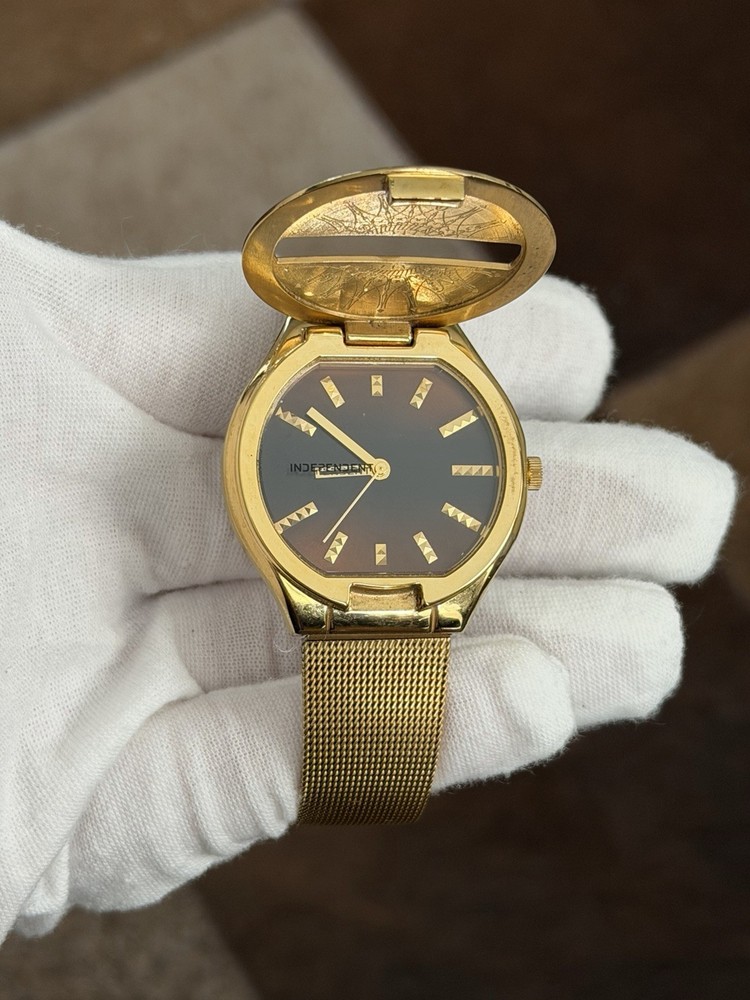 Rare Vintage Citizen Independent Flip Top Men’s Dress Watch JDM 1990s