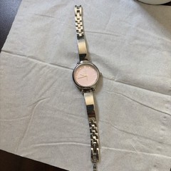 Fossil Women’s Wristwatch Silver Stainless Steel Pink Dial Dress Analog