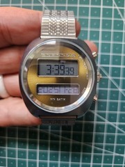 Retro Mens Lcd Vintage Style Watch