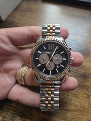 Michael Kors Mens MK8714 Lexington Tri-Tone Watch