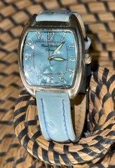Vintage Marcel Drucker Collection Wristwatch 22-309 Women’s Watch Blue Leather