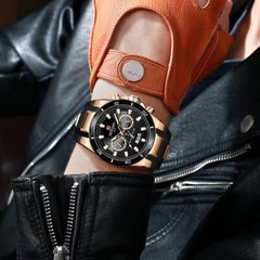 REWARD Men Sport Watches Chronograph Wristwatch Male Multifunction Quartz Watch