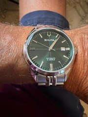 Bulova Sutton Automatic Soleil Emerald Green 96B424 NEW In Box FREE SHIP