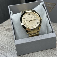 NEW✅ GUESS Oversize Gold Tone Stainless Steel 44mm Men’s Watch GW0727G1 $130