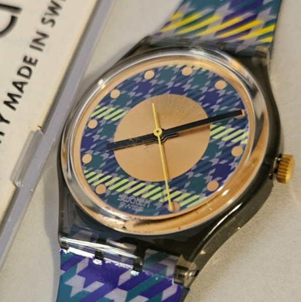 Vintage SWATCH “Tailleur” GM109 RARE 1992 Box Collection Full Set Watch New
