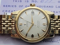 Vintage 14K Gold & Stainless steel Omega Seamaster Date automatic “BIG SEAHORSE”