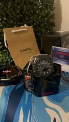 Casio G-SHOCK Analog/Digital Quartz 200m Black Resin Strap Watch Box Papers