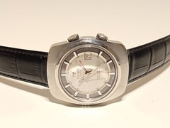 VINTAGE RARE MEN ST.STEEL SWISS ALARM MECHANICAL WATCH”TISSOT”SONOROUS NAVIGATOR