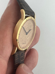 CORUM 25mm Mechanical 22k Solid Yellow Gold 5 U.S Doller Coin 1901 Egal 18k Case