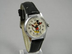 Vintage Bradley Disney Mickey Mouse Manual Wind Swiss Watch Unisex 30mm New Band
