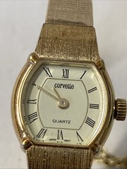 Corvette Ladies Quartz Watch Crack In Dial Face Fully Working Japan new batt