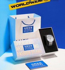 MARK FAIRWHALE Tonneau Multifunction Chronograph Calendar Luminous Quartz Watch