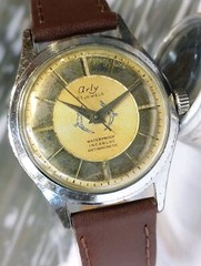ARLY 21 JEWELS WINDING AGED GOLD DIAL SWISS MEN’S FULL WORKING VINTAGE WATCH