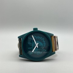 Neff Daily Mens Watch 41mm Blue Dial Fabric Strap Pattern Band 5ATM New Battery