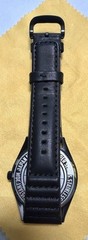 Recon S Series Tactical Field Watch Matte Black Dial Leather Strap – Micro Brand