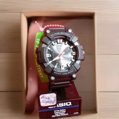 New! Casio MW610-1AV Cas68 Men’s Black Resin Watch 100 Meter WR 10y Battery!