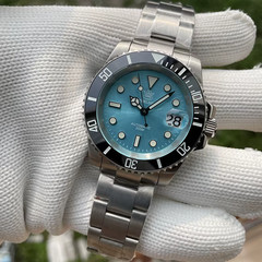 Steeldive SD1953 Tiffany Cyan Blue Sub 300M Automatic Dive Watch NH35 24 Jewels