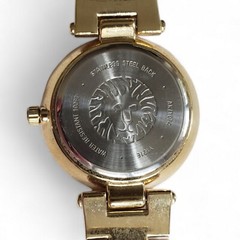 Anne Klein Gold Tone Black Dial Water Resistant 100 Feet Women’s Watch AK/1074