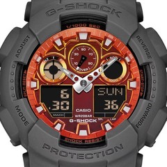 CASIO G SHOCK GA 100FL 8AJF Men’s Chronograph World Time New