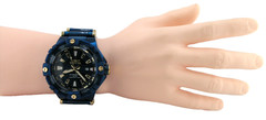 NEW INVICTA 38140 BOLT NH35 AUTOMATIC BLUE CARBON FIBER DIAL WATCH 54MM G