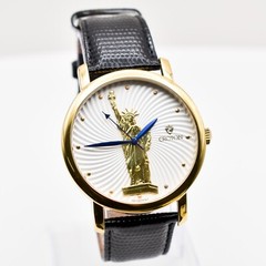Limited Edition Croton Patriot Series Statue of Liberty 23.5KT Gold Dial Watch
