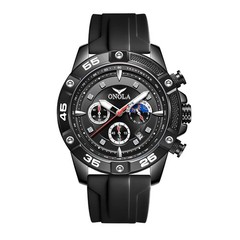ONOLA Men Sport Watch Chronograph Quartz Waterproof Silicone Strap Multifunction