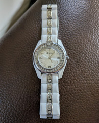 Brighton Dana Point Women’s Quartz Analog Watch Ceramic Bracelet Roman Numerals