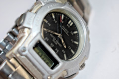 Casio AQ150WD-1EV (2315) Men’s Black Dial Stainless Watch NEW BATTERY!
