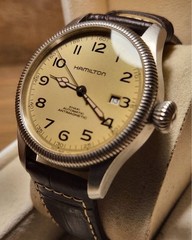 Hamilton Khaki Field Pioneer Auto 42mm Cream Dial Swiss Men’s Watch Rare