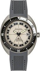Bulova Oceanographer GMT Automatic Watch – Gray Silicone Strap & Bezel 98b407
