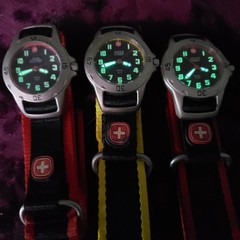 (Lot of 3) Unisex Wenger Swiss Army Military Sport Watch 092.1091