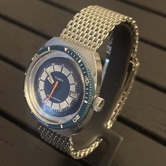 ‼️Vintage Timex Marlin Calendar 🛟Skin Diver 🤿Watch [1977]