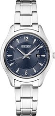 Seiko Ladies Essentials Quartz Blue Dial Stainless Steel Watch – SUR425P1 NEW