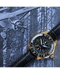 AVIATOR Men Quartz Casual Watch Classic Dress Black Dial Waterproof Round Swiss