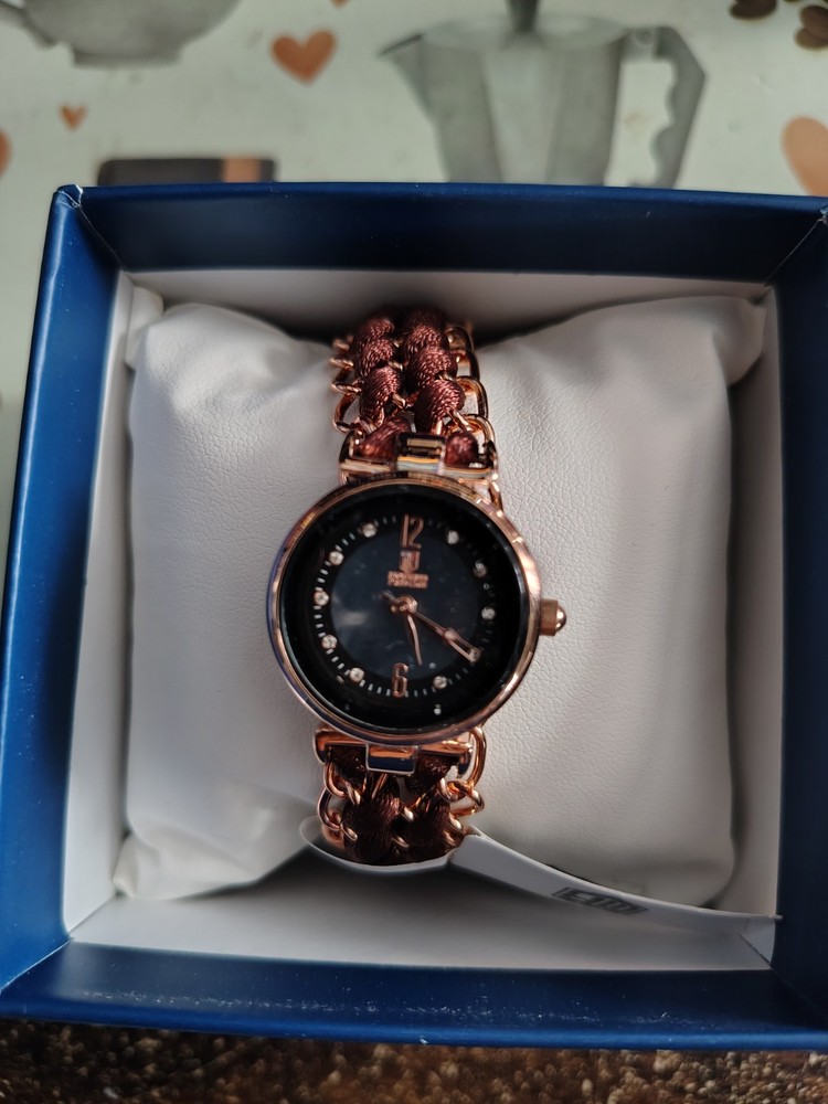Montres Prestige Women’s Watch – 25mm, Brown/Rose Gold/Black Dial MPW-0298 New!!