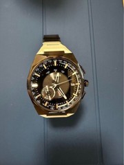 Citizen Satellite Watch Solar 45mm Men’s black Dial Round F100-T02109 Used Japan