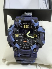 Activa X Invicta BlackOps Digital Men’s Watch-56mm, Camouflage Blue ACW1637-003