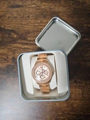 Fossil ES3590 Stella Rose Gold Chronograph Stainless Steel Women Watch NeverWorn