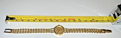 WOMENS 14K Yellow Gold Ladies Wrist Watch CYMA ROPE CHAIN WRISTWATCH 19.4G