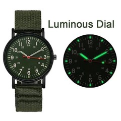 Military Watch Army Durable Water Proof Luminous 24Hours Dial Nylon Strap