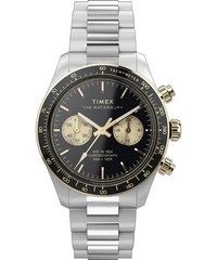 Timex TW2Y24000 Men’s Waterbury Heritage Stainless Steel Chronograph Watch