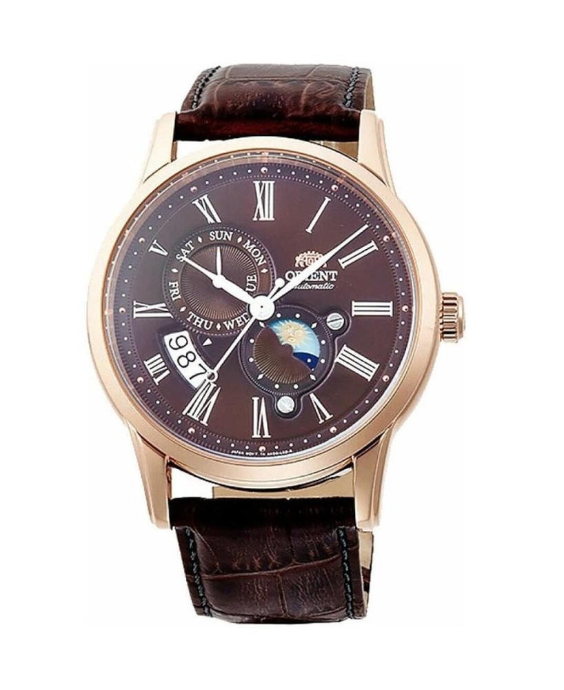 ORIENT Men Analog Automatic Casual Watch Classic Dress Brown Dial Waterproof Rou