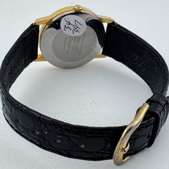 VTG Focus Image Quartz Watch Unisex 32mm Gold Tone Leather Analog New Battery