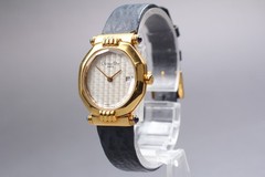 【NEAR MINT】Christian Dior 64151 Gold Plated Octagon Quartz Woman’ Watch
