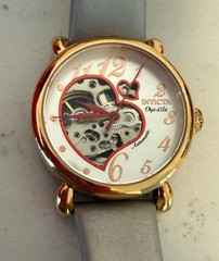 Invicta Objet d’Art Ladies Automatic Watch Skeleton Heart Dial 22648