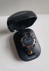 Pulsar by Seiko PQ2037X1 Digital World Time Watch Boxed W861 X010 100M Excellent