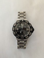 TAG HEUER WAH1010 FORMULA 1 200M BLACK DIAL SS MENS WATCH FOR PARTS OR REPAIRS
