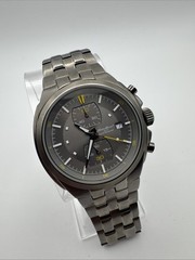 Eddie Bauer Men’s Watch Chrono 44mm Gunmetal Date V8v146 New Battery