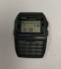 Vtg Casio Data Bank 150 Calculator Watch Face Unisex 34mm DBC-150 New Battery