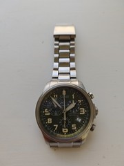 Victorinox Swiss Army Infantry Vintage Chrono 241288 Green Dial – Fresh Battery